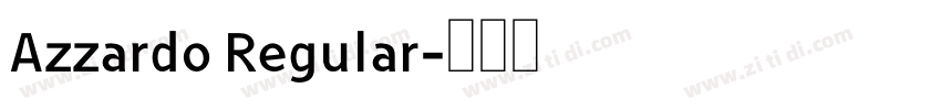 Azzardo Regular字体转换